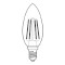 LED-es izzó E14 | Gyertya | 4 W | 470 lm | 3000 K | Természetes Fehér | 2 db