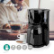 Koffiezetapparaat | Maximale capaciteit: 1.0 l | Aantal kopjes tegelijk: 8 | Warmhoudfunctie | Zwart