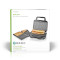 Több grillező | Grill / Sandwich / Waffle | 700 W | 22 x 12.5 cm | Automatikus hőmérséklet-szabályozással | Műanyag / Rozsdamentes Acél