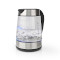 Electric Kettle | 1.7 l | Glass | Transparent | 60,70,80,90,100 °C | Temperature indicator | Rotatable 360 degrees | Concealed heating element | Strix® controller | Boil-dry protection