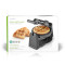Fabricante de waffle | Gofres de Bélgica | 17 cm | 1000 W | Control automático de temperatura | ABS / Acero inoxidable