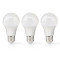 LED-lampa E27 | A60 | 8.5 W | 806 lm | 2700 K | Varm Vit | Matt | 3 st.