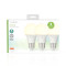 LED žárovka E27 | A60 | 8.5 W | 806 lm | 2700 K | Teplá Bílá | Matné | 3 kusů