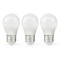 Ampoule LED E27 | G45 | 4.9 W | 470 lm | 2700 K | Blanc Chaud | Givré | 3 pièces