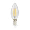 LED-Filament-Lampe E14 | Kerze | 4.5 W | 470 lm | 2700 K | Warmweiss | 1 Stück | Klar