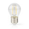 LED Filamenttilamppu E27 | G45 | 4.5 W | 470 lm | 2700 K | Himmennettävä | Lämmin Valkoinen | 1 kpl