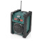 DAB+ Rádio | Rádio na Staveništi | DAB+ / FM | 2.2 " | Černo-bílý displej | Napájení z baterie / Síťové napájení | Digitální | 15 W | Bluetooth | Budík | IP65 | Držadlo | Černá / Zelená