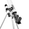 Teleskop | Clona: 50 mm | Ohnisková vzdálenost: 600 mm | Finderscope: 5 x 24 | Maximální pracovní výška: 125 cm | Tripod | Bílá / Černá