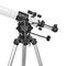 Teleskop | Blænde: 70 mm | Brændvidde: 700 mm | Finderscope: 5 x 24 | Maksimal arbejdshøjde: 125 cm | Tripod | Hvid / Sort