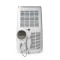 Condizionatore d'aria SmartLife 3 in 1 | Wi-Fi | 14000 BTU | 120 m³ | Deumidificazione | Android™ / IOS | Classe energetica: A | 3-Velocità | 65 dB | Bianco