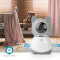 SmartLife Inomhus Kamera | Wi-Fi | Full HD 1080p | Panorera lutning | Cloud / microSD (ingår ej) | Med rörelsesensor | Nattsikt | Android™ / IOS | Grå / Vit