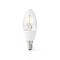 SmartLife LED Filamenttilamppu | Wi-Fi | E14 | 400 lm | 5 W | Lämmin Valkoinen | 2700 K | Lasi | Android™ / IOS | Kynttilä