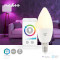 Bombilla Smartlife a todo color | Wi-Fi | E14 | 470 lm | 4.9 W | RGB / Warm to Cool White | 2700 - 6500 K | Android™ / IOS | Vela