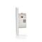 SmartLife Wall Switch | Wi-Fi | Curtain / Shutter / Sunshade | Wall Mount | 300 W | Android™ / IOS | Glass | White