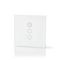 SmartLife Wall Switch | Wi-Fi | Curtain / Shutter / Sunshade | Wall Mount | 300 W | Android™ / IOS | Glass | White