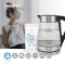 SmartLife Electric Kettle | Wi-Fi | 1.7 l | Glass | 60,70,80,90,100 °C | Temperature indicator | Rotatable 360 degrees | Concealed heating element | Strix® controller | Boil-dry protection | Android™ / IOS